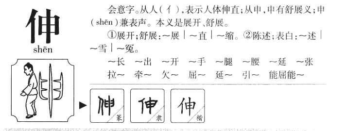 伸字字源