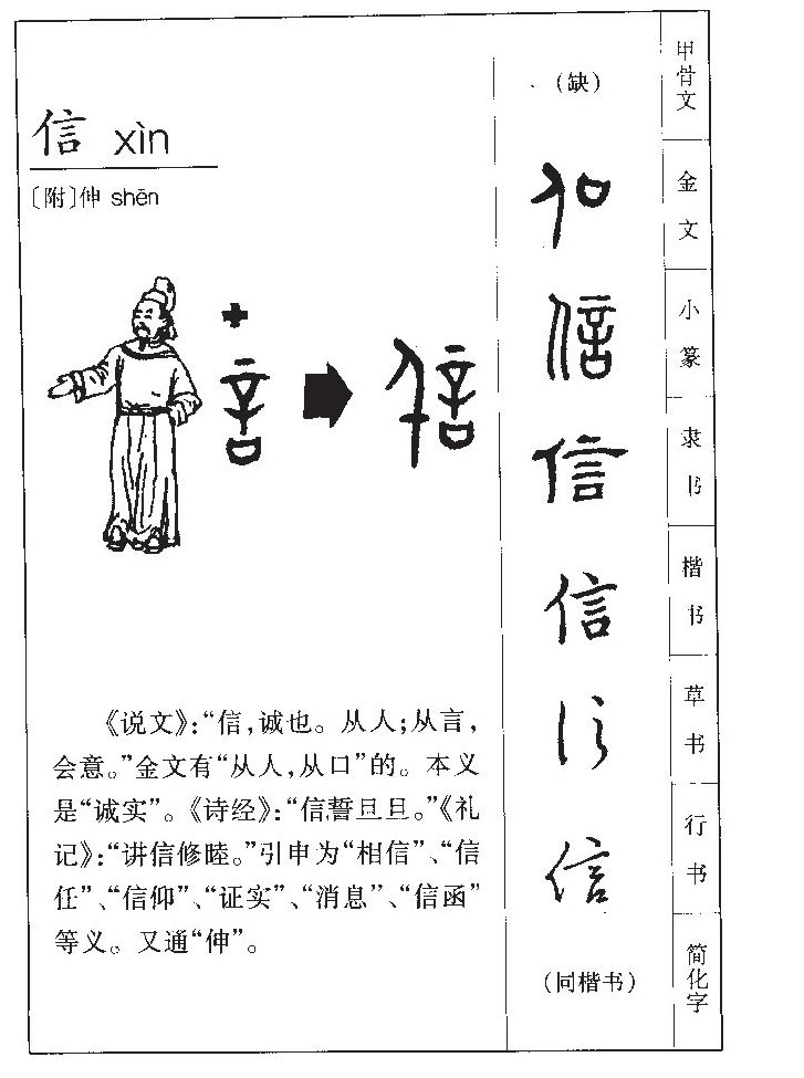 信字字源