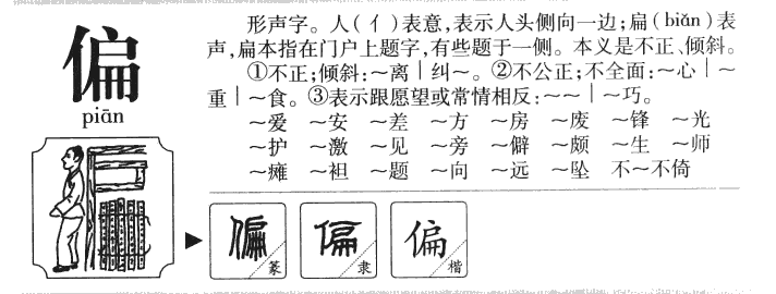 偏字字源