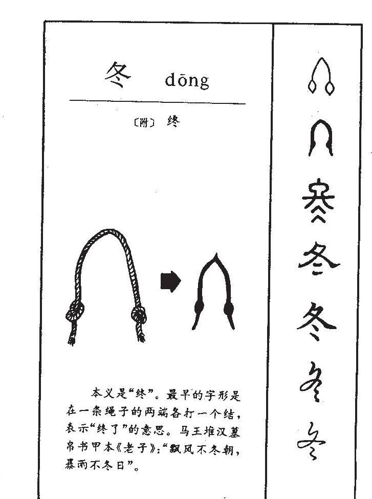 冬字字源