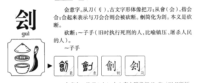 刽字字源