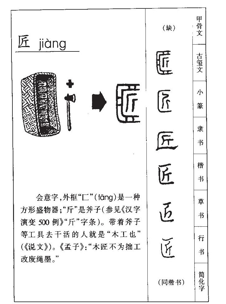 匠字字源