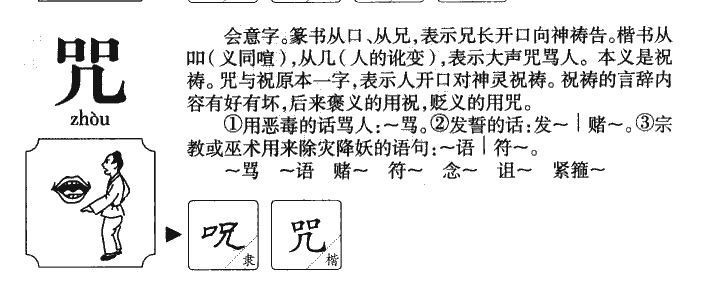 咒字字源