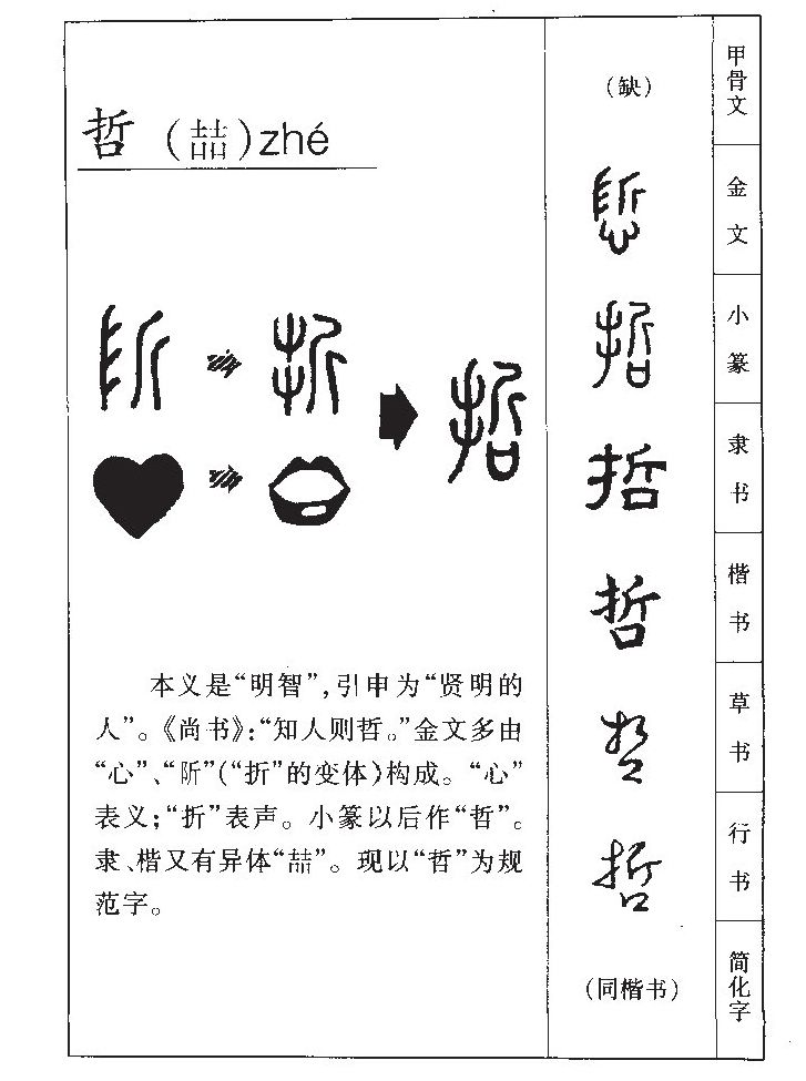 哲字字源