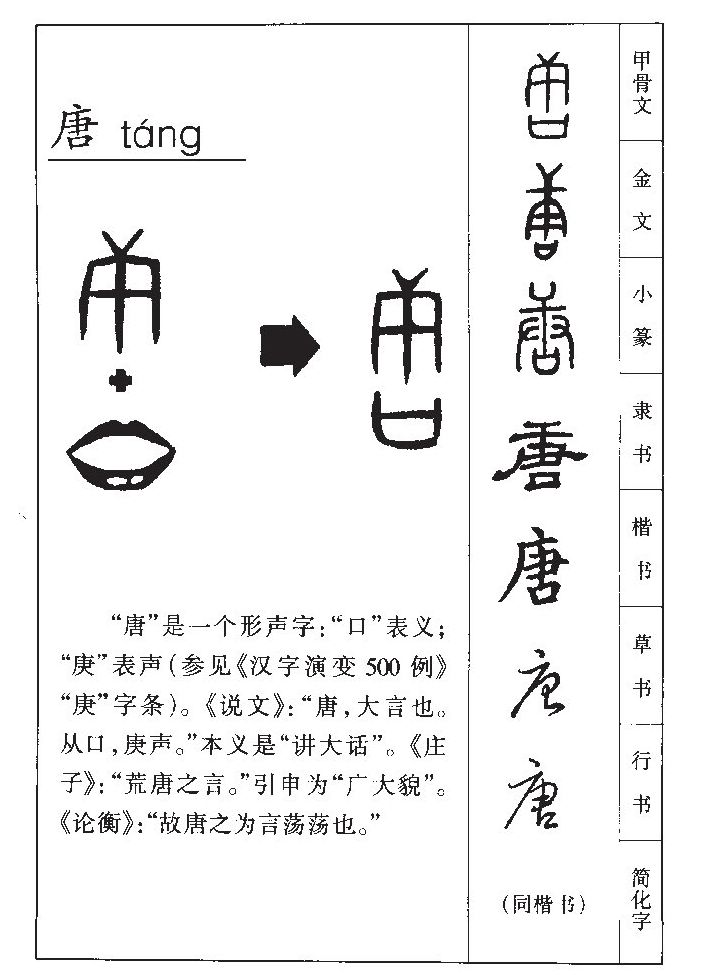 唐字字源