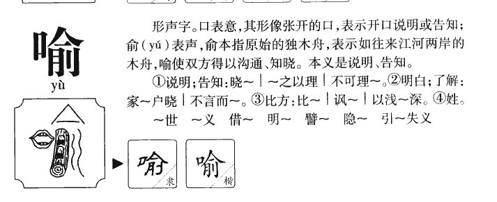 喻字字源