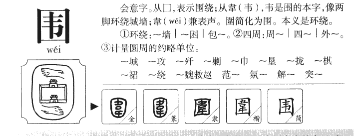 围字字源