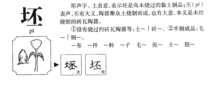 坯字字源