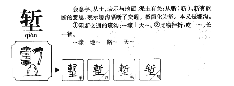 堑字字源