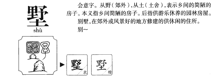 墅字字源