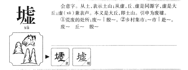 墟字字源