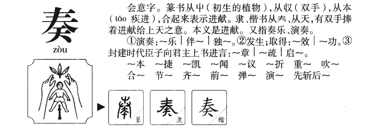 奏字字源