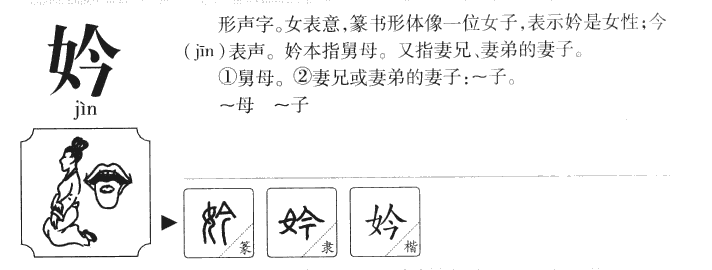 妗字字源