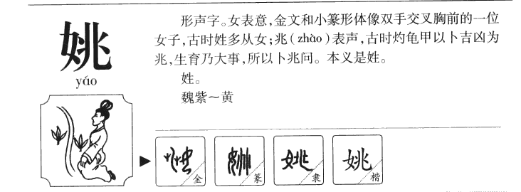 姚字字源