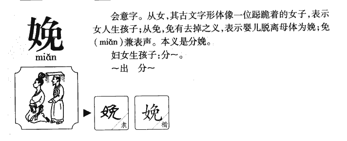 娩字字源