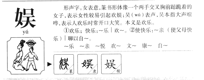 娱字字源