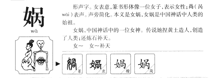 娲字字源