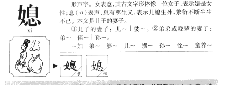 媳字字源