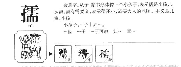 孺字字源