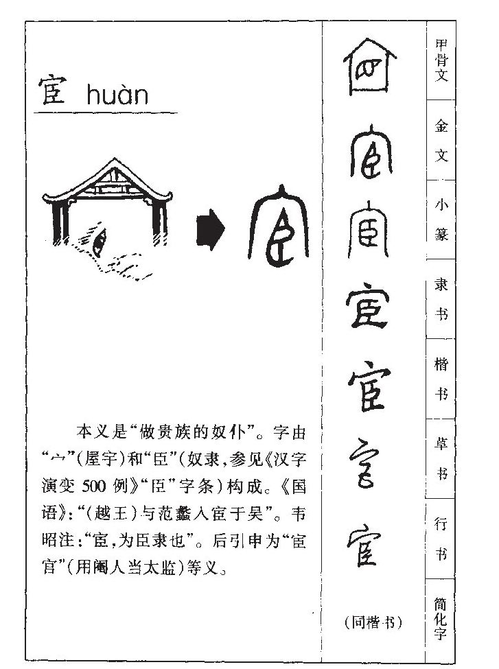 宦字字源