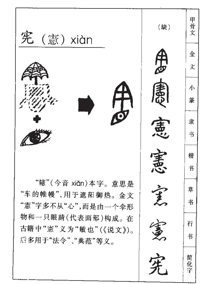 宪字字源