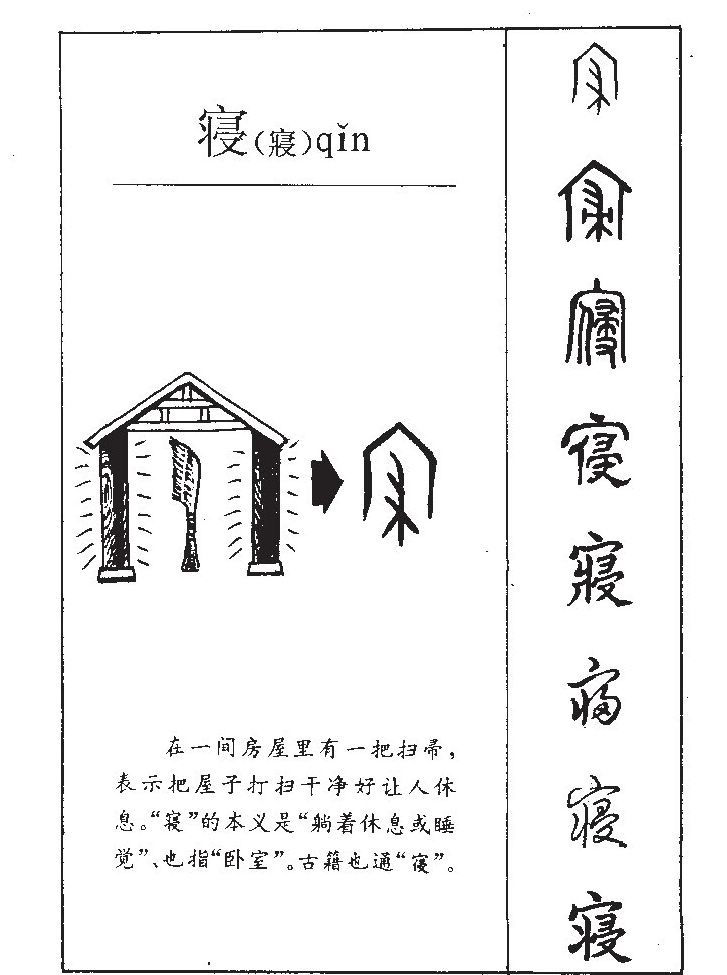 寝字字源