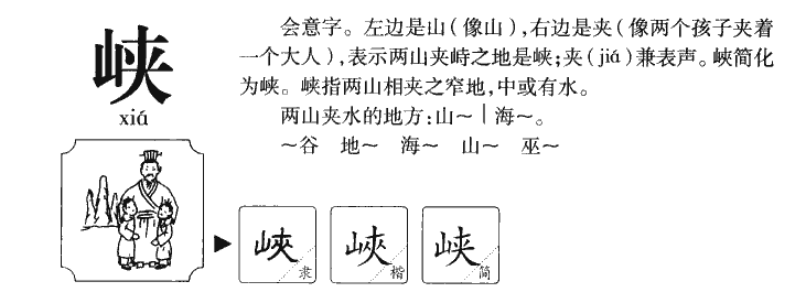 峡字字源