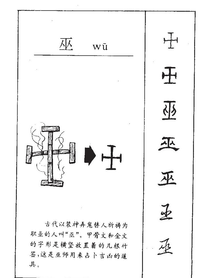 巫字字源