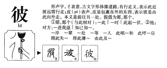 彼字字源