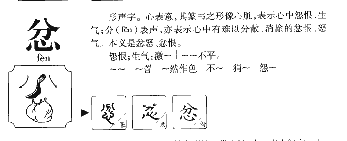 忿字字源