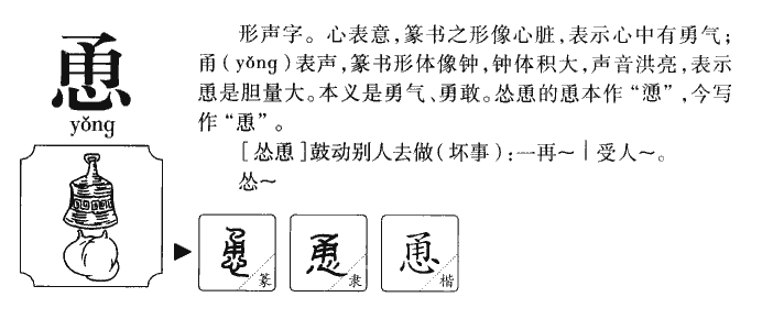 恿字字源