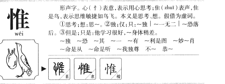 惟字字源