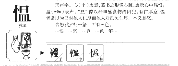 愠字字源