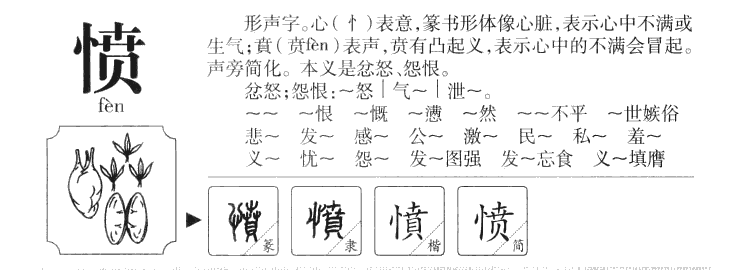 愤字字源