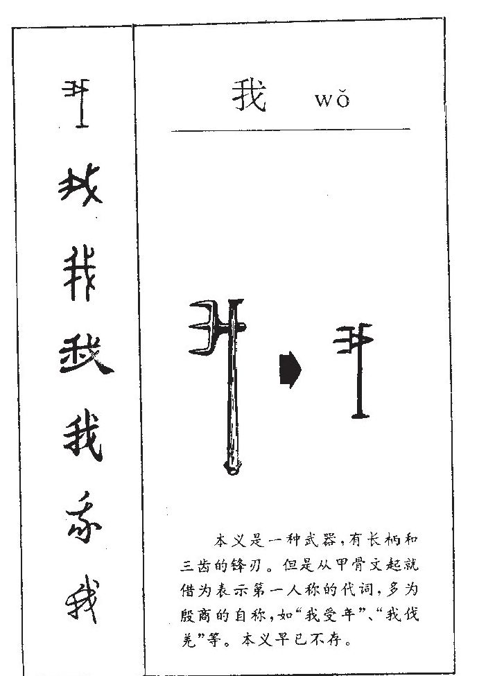 我字字源