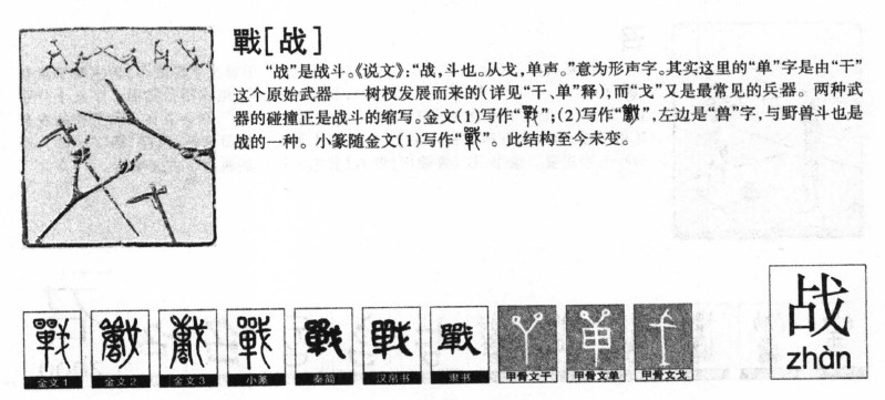 战字字源