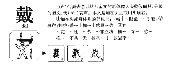 戴字字源