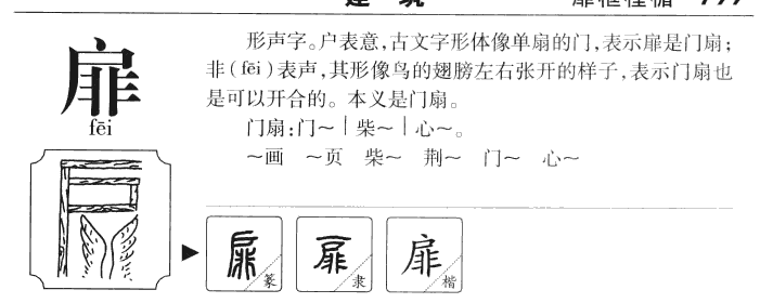 扉字字源