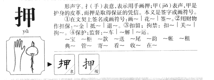 押字字源