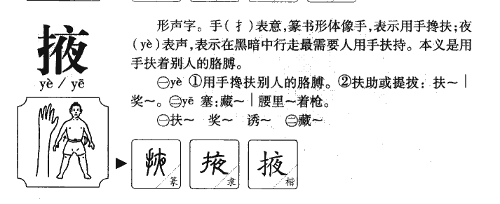掖字字源
