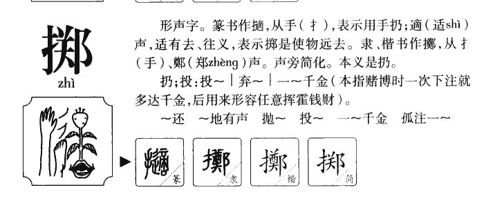 掷字字源