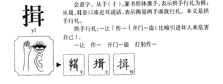揖字字源