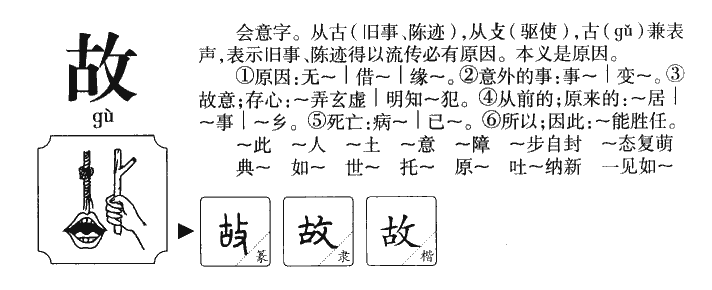 故字字源