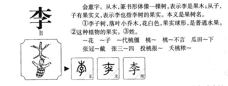 李字字源