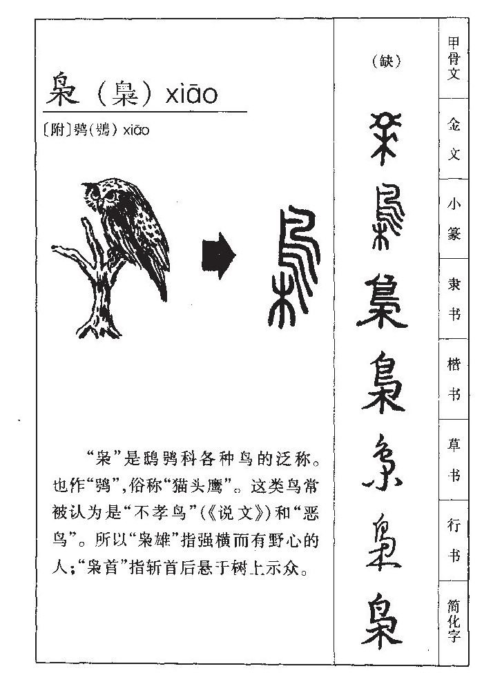 枭字字源