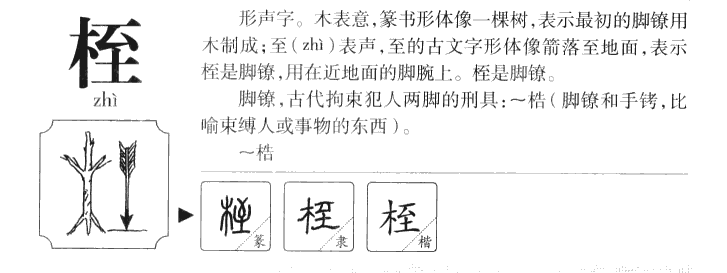 桎字字源