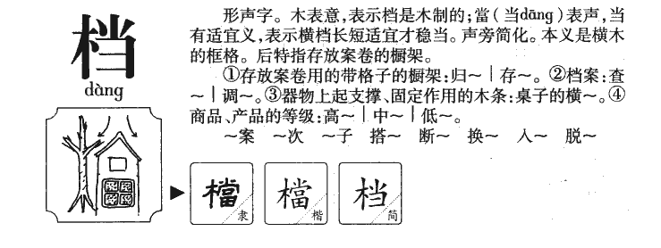 档字字源