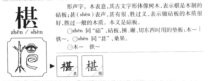 椹字字源