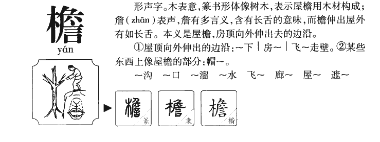 檐字字源