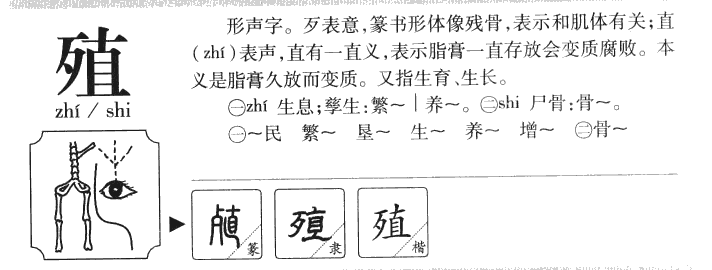 殖字字源